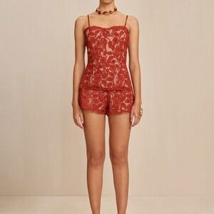 SET NEW Cult Gaia Lace Set TOP AND SHORTS